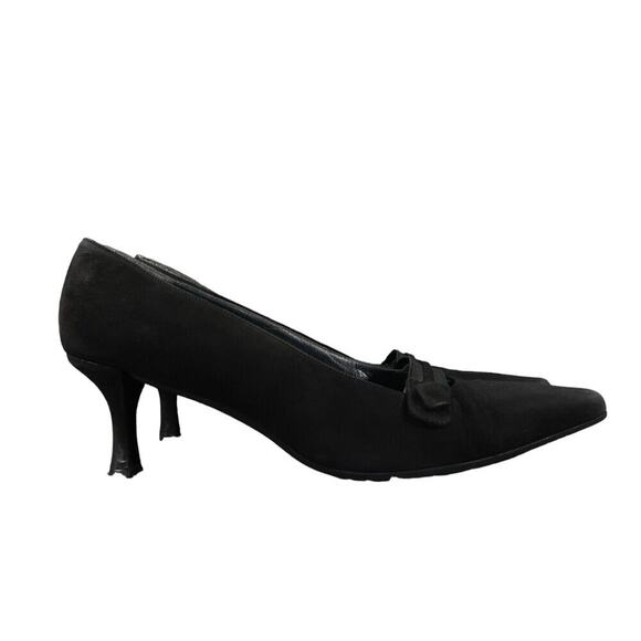 Stuart Weitzman Shoes Womens 8 Pumps Classic Leather Pointed Toe Formal Fashion - Picture 16 of 16
